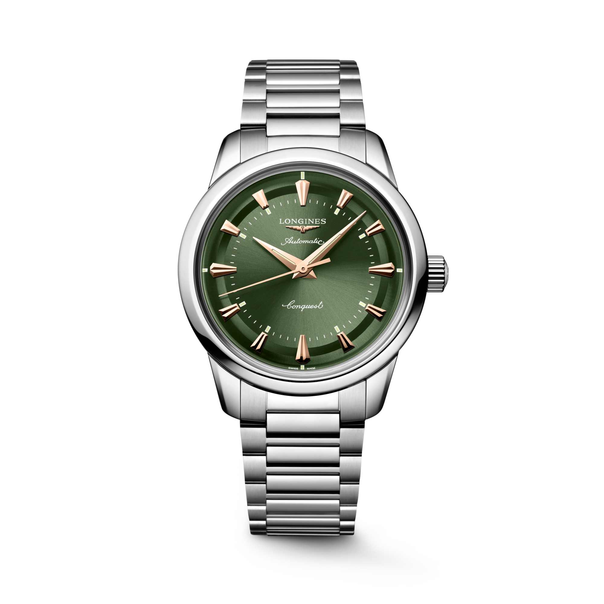 コンクエスト ヘリテージ | Ø 38.00 mm, 緑ラッカー「ポリッシュ